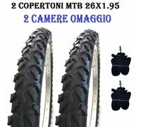 2 Copertoni Bici MTB 26 X 1.95(54-559) Nero Gomme Bicicletta Mountain Bike