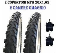 2 Copertoni Bici MTB 26 X 1.95(54-559) Nero Gomme Bicicletta Mountain Bike