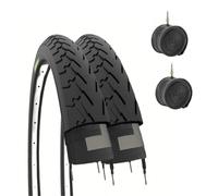 2 COPERTONI CITYBIKE 700X32C + CAMERE BICI 28" 28 X 1.25 28 X 1 5/8 X 1/4
