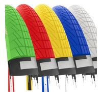 2 COPERTONI COLORATI 20 X 1.75 (47-406) + CAMERE PNEUMATICI STRADALI GRAZIELLA CITY BIKE BICI BAMBINO (WHE)