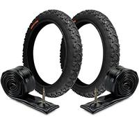 2 COPERTONI Deestone 14 X 1.75 (47-254) +2 CAMERE | PNEUMATICI NERI PER MOUNTAIN BIKE BICI BICICLETTA PER BAMBINI
