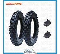 2 Copertoni Gomme Pneumatici 2 50 10 MINI MOTO CROSS TASSELLATI 4PR + Camere