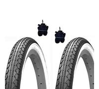 2 COPERTONI KENDA 20X1.75 (47-406) + CAMERE PNEUMATICI BIANCO NERI BICI STRADALE