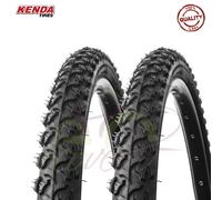 2 COPERTONI KENDA 26 X 1.95 (50-559) PNEUMATICI IN GOMMA NERI MOUNTAIN BIKE 26”