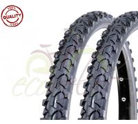 2 COPERTONI NERI 16 x 1.75 (44-305) MOUNTAIN BIKE MTB BICI BICICLETTA