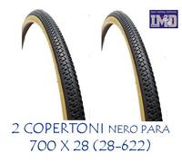 2 Copertoni NERO PARA 700 x 28 (32-622) 28 x 1 5/8 x 1/8 - gomma bicicletta bike