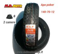 2 COPERTONI-PNEUMATICI +2 CAMERE PIAGGIO POKER 140 70 12 CST RADIAL RINFORZATI