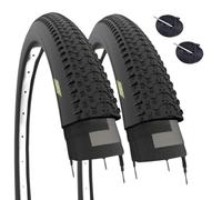 2 COPERTONI PNEUMATICI 27.5 x 2.10 (54-584) + 2 CAMERE D’ARIA CON VALVOLA FRANCESE BICI MTB GOMMA STRADALE BICI UOMO OFF-ROAD STERRATO TREKKING