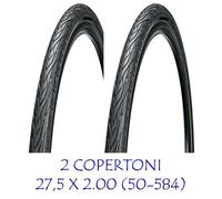 2 Copertoni SLICK 29 x 2,00 (50-622) stradali + camere da MTB Mountain bike