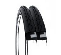 2 COPERTURE 24 X 1 3/8 (37-540) COPPIA COPERTONI NERI GOMME PER CARROZZINA DISABILI CARROZZELLA CITY BIKE 24”