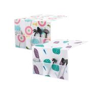 2 coperture antipolvere per frigoriferi in PEVA, 130 x 54 cm, multifunzione, con 3 tasche, per forni a microonde, armadi, lavatrice e frigorifero (stile 1)