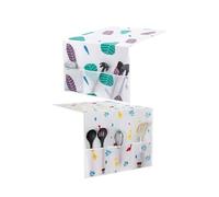 2 coperture antipolvere per frigoriferi in PEVA, 130 x 54 cm, multifunzione, con 3 tasche, per forni a microonde, armadi, lavatrice e frigorifero (stile 4)