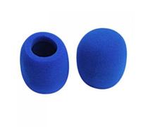 2 coperture blu in schiuma per microfono