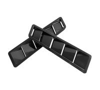 2 coperture decorative universali per cofano e bocchette di aspirazione dell'aria per auto, copertura per motore a turbina, 42,4 cm/11,4 cm