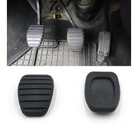 2 coperture di ricambio in gomma per pedale del freno e della frizione per Clio, Laguna, Megane, Kangoo, offrono un'efficace protezione antiscivolo per i pedali