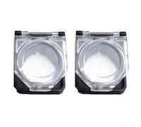 2 coperture di sicurezza per interruttori a pulsante da 22 mm con design trasparente di alto profilo e valutazione ambientale IP65