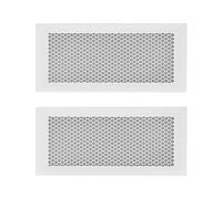 2 Coperture di Ventilazione in Silicone Premium per Bambini, Proteggi il Tuo Piccolo, Installazione Semplice, Flusso D'aria Illimitato, Ideale per il Pavimento di Casa (Bianco)