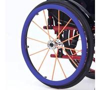 2 coperture for spinta a mano for sedia a rotelle, coperture for bordo di spinta for sedia a rotelle in silicone da 22 pollici con copertura protettiva for spinta a mano antiscivolo e resistente all'u
