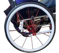 2 coperture for spinta a mano for sedia a rotelle, coperture for bordo di spinta for sedia a rotelle in silicone da 22 pollici con copertura protettiva for spinta a mano antiscivolo e resistente all'u