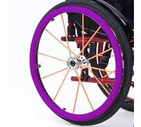 2 coperture for spinta a mano for sedia a rotelle, coperture for bordo di spinta for sedia a rotelle in silicone da 22 pollici con copertura protettiva for spinta a mano antiscivolo e resistente all'u