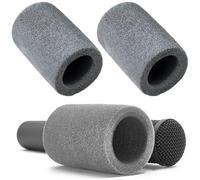 2 coperture in schiuma per microfono compatibili con microfoni wireless JBL PartyBox, per microfono portatile, copertura antivento in spugna per microfono (grigio)