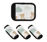 2 coperture larghe per maniglie dei bagagli, per valigie, valigie, borse da viaggio, Modello Albero Nuvola Orso, one sizex2