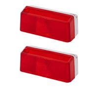 2 Coperture Luminose ECE HELLA Rosso Aftermarket, con Viti, per u.a. MAN
