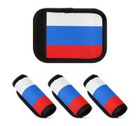 2 coperture morbide e comode per maniglie dei bagagli, per borse da viaggio, Bandiera della Russia, one sizex2