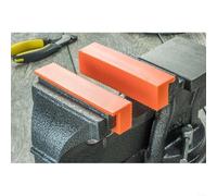 2 coperture morbide per morse da 10,2 cm, con cuscinetto magnetico in gomma morbida, per morsa in metallo, macchine utensili, striscia di protezione magnetica per morsa da banco (10,2 cm)