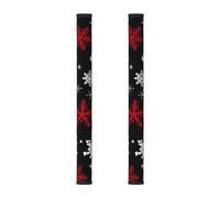 2 coperture natalizie per maniglie del frigorifero, motivo natalizio con fiocchi di neve, decorazione per elettrodomestici da cucina per frigorifero, forno a microonde, forno e lavastoviglie