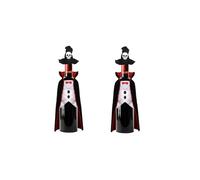 2 coperture per bottiglie di vino di Halloween con vampiro, divertenti disegni di Dracula, decorazione spettrale per vino, regali horror per bomboniere di Halloween, decorazioni per la casa, Stile-1