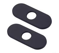 2 coperture per fori del rubinetto della cucina realizzate in acciaio inossidabile 304 resistente alla ruggine per coprire aperture inutilizzate per lavelli più puliti e organizzati (nero)