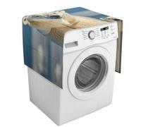 2 coperture per lavatrice con tasche portaoggetti per lavatrice e asciugatrice, copertura antipolvere 137,9 x 52,1 cm, per frigorifero e cucina, decorazione per la casa
