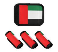 2 coperture per maniglie dei bagagli, morbide e comode, per valigie, Bandiera nazionale degli Emirati Arabi Uniti, one sizex2