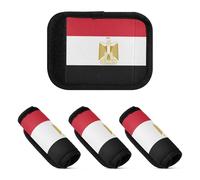 2 coperture per maniglie dei bagagli, morbide e comode, per valigie, Bandiera nazionale dell'Egitto, one sizex2