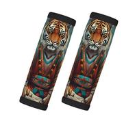 2 coperture per maniglie dei bagagli per valigie, coperture per maniglie dei bagagli con tigre che meditano lo stagno, etichette identificative per valigie, accessori per bagagli, essenziali da