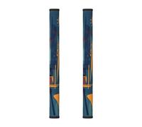 2 coperture per maniglie del frigorifero, per violoncello e violino, colorate, per frigorifero, forno a microonde, forno, lavastoviglie, decorazione