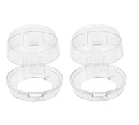 2 coperture per manopole della stufa, universali, adatte per forni a gas/elettrici, serrature di sicurezza con adesivo regolabile, elementi essenziali per la cucina e gli animali domestici, a prova di