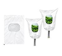 2 coperture per piante da esterno con protezione antigelo con finestra di | Copertura protettiva invernale per piante, antigelo, riutilizzabile, per arbusti, vasi, alberi giovani