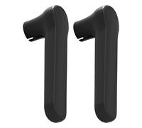 2 coperture per pomelli della porta, in silicone, protezione contro i graffi, per varie maniglie, colore nero