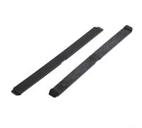 2 coperture per portapacchi per Opel Astra H, in plastica nera, anteriori