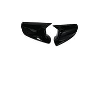 2 coperture per specchietti retrovisori in fibra di carbonio adatte per BMW Serie 7 E65 E66 E46 Tappi per porte laterali Accessori auto 2001-2008 Specchietto Retrovisore Guscio(Bright black)