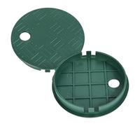 2 coperture per valvole per irrigatore, coperchio rotondo per contatore dell'acqua da 15,2 cm, coperchio in plastica per irrigatore/valvola di irrigazione, per giardino, prato, cortile, coperture per