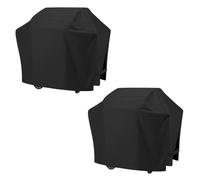 2 coperture protettive per griglia, 132 x 66 x 110 cm, in tessuto Oxford 600D, copertura per barbecue, antipolvere, accessori