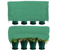 2 coperture protettive per piante in tessuto non tessuto, antigelo, copertura invernale per piante invernali, a prova di freddo e caldo, per piante da esterno e verdi in giardino (101,6 x 38,1 x 45,7