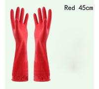2 Coppia Donna Lattice Gomma Lungo Golves Casa Pulizia Lavaggio Impermeabile