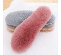 2 Coppia Finta Pelliccia Solette Peloso Thermal Scarpe Stivali Pad Interna Caldo