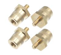 2 Coppia M6 Batteria Terminale Connettore Ottone Tono Post Adattatore Conico