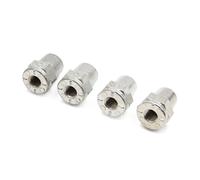 2 coppia M8 lega zinco positivo negativo batteria adattatori terminali per auto