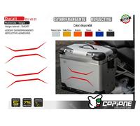 2 coppie Adesivi Catarifrangenti Valigie laterali MULTISTRADA DUCATI DU VA 01